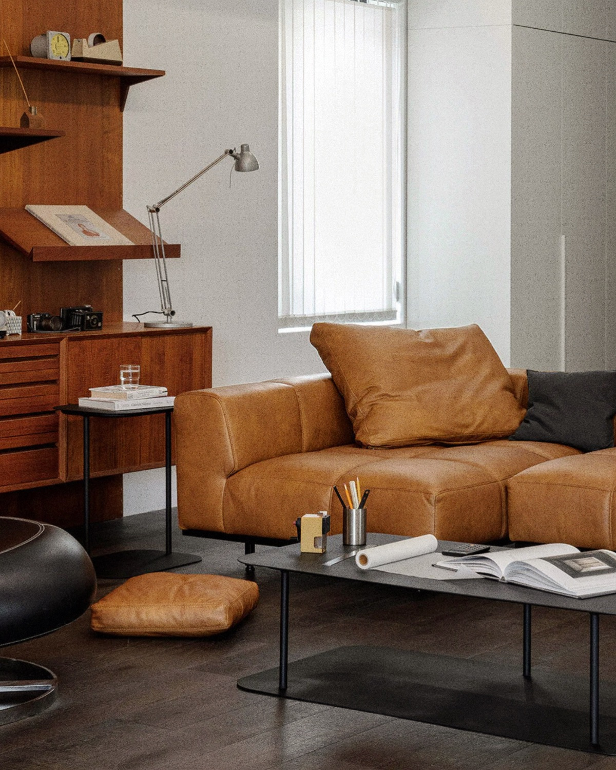 Tartan Sofa 3-Seater Corner / Combi Leather / Vele 01