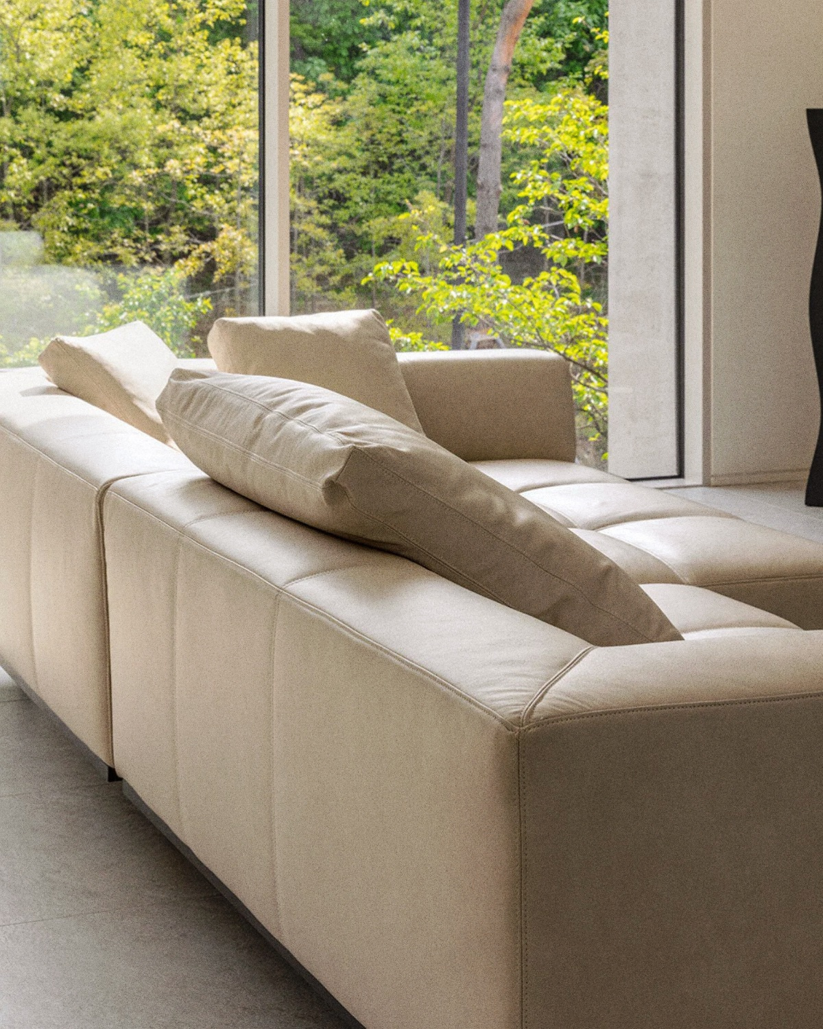 Tartan Sofa 3-Seater Corner / Combi Leather / Vele 01