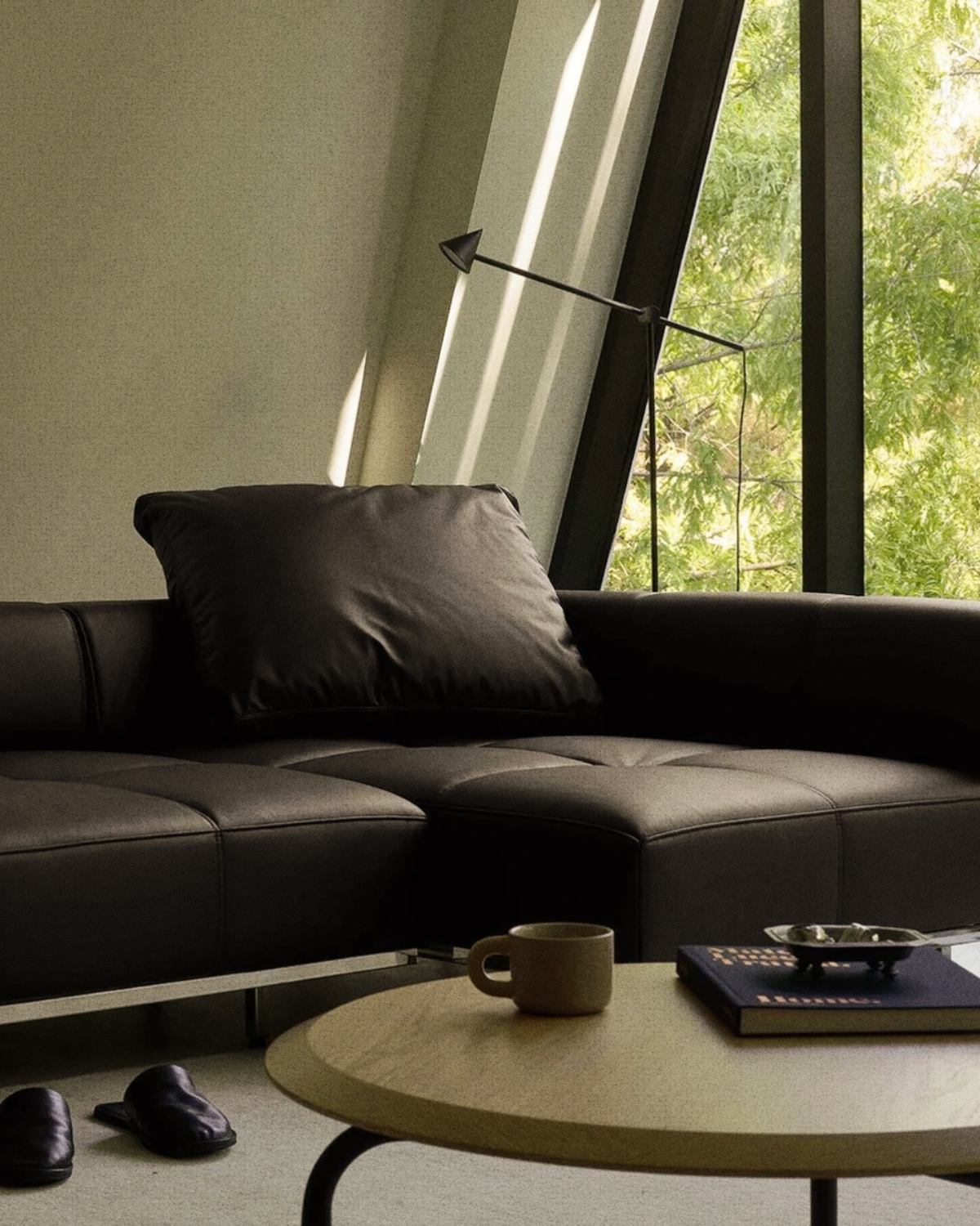 Tartan Sofa 3-Seater Corner / Combi Leather / Vele 01