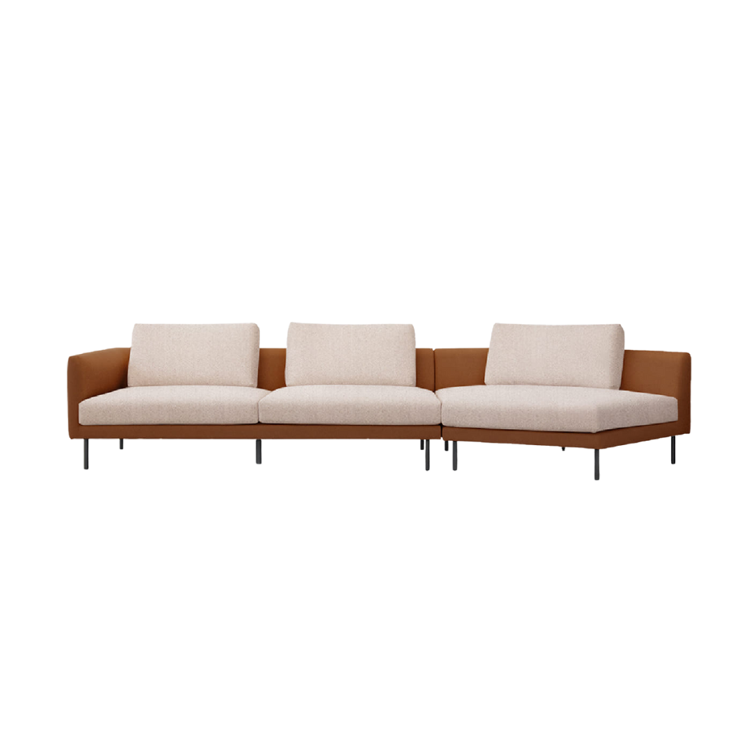 Linear Sofa - Mix - Combi Leather