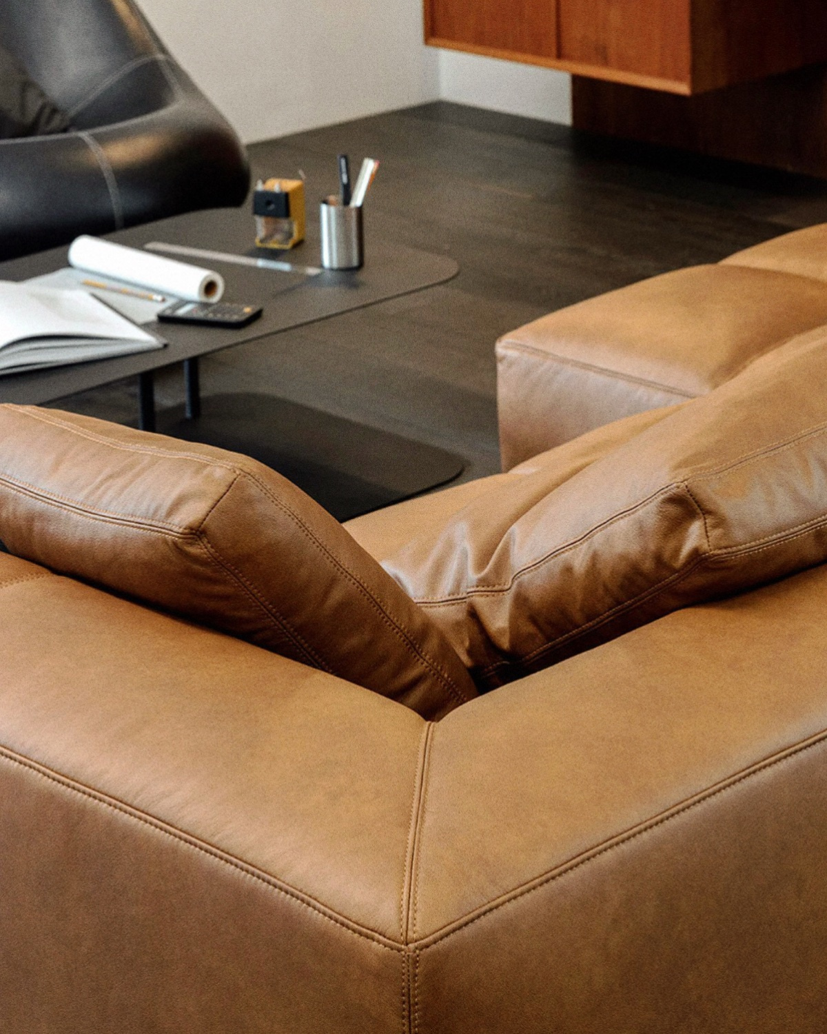 Tartan Sofa 3-Seater Corner / Combi Leather / Vele 01