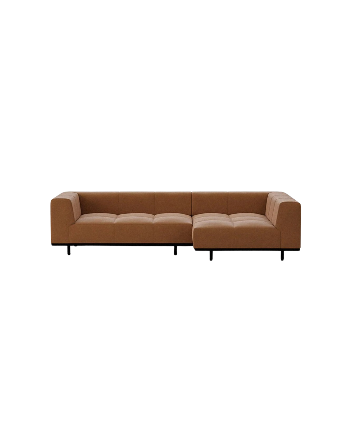 Tartan Sofa 3-Seater Corner / Combi Leather / Vele 01
