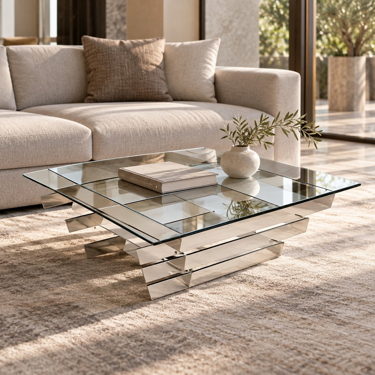 Cascade Square Coffee Table 使用イメージ