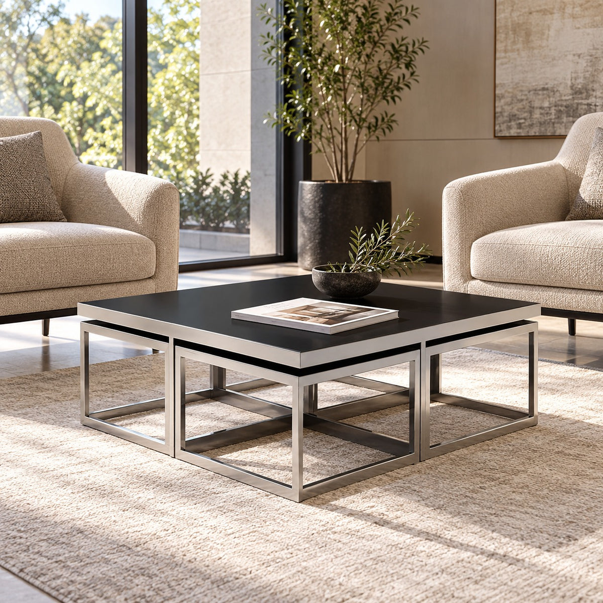 Nest Frame Coffee Table 使用イメージ