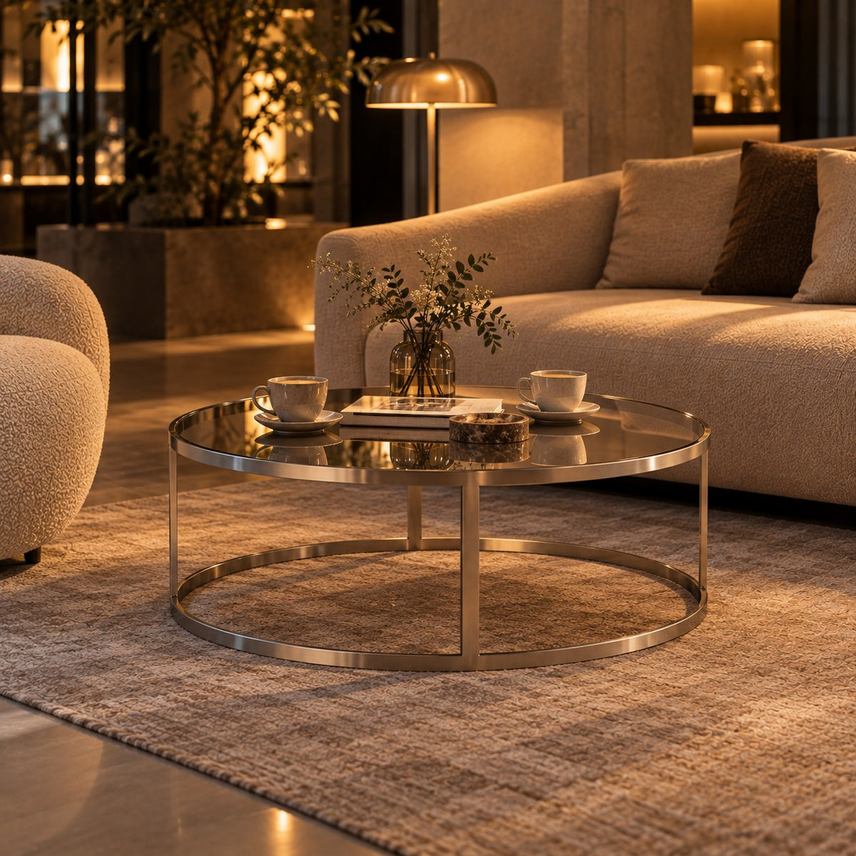 Halo Ring Coffee Table 使用イメージ（飲食店）