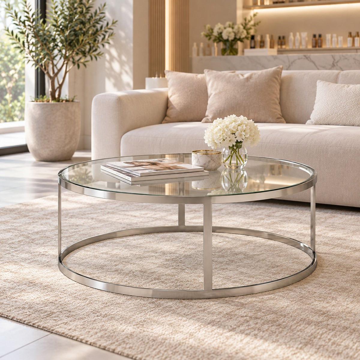 Halo Ring Coffee Table 使用イメージ（サロン）