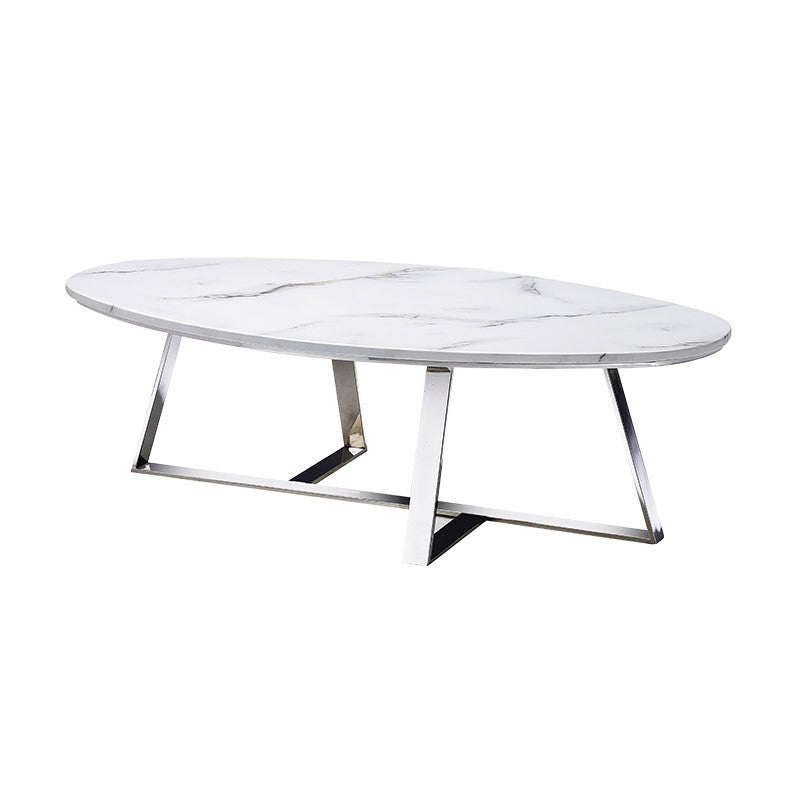 Oval Marble Coffee Table メイン
