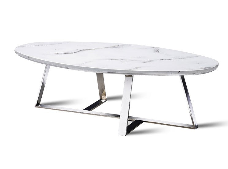 Oval Marble Coffee Table シーン