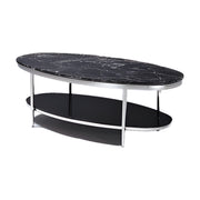 Oval Deck Marble Coffee Table