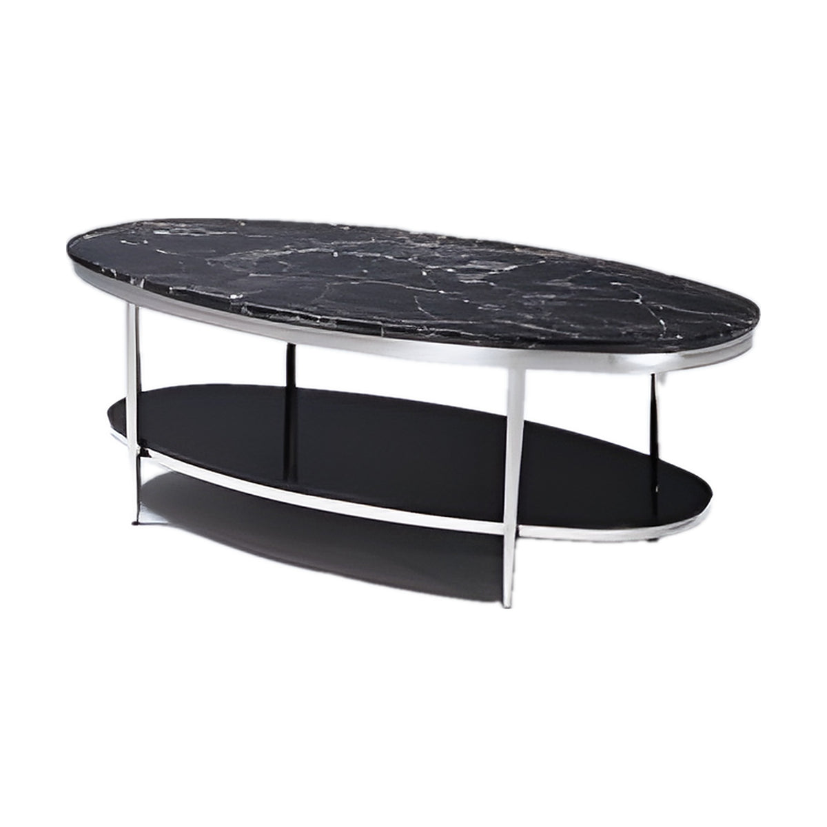 Oval Deck Marble Coffee Table