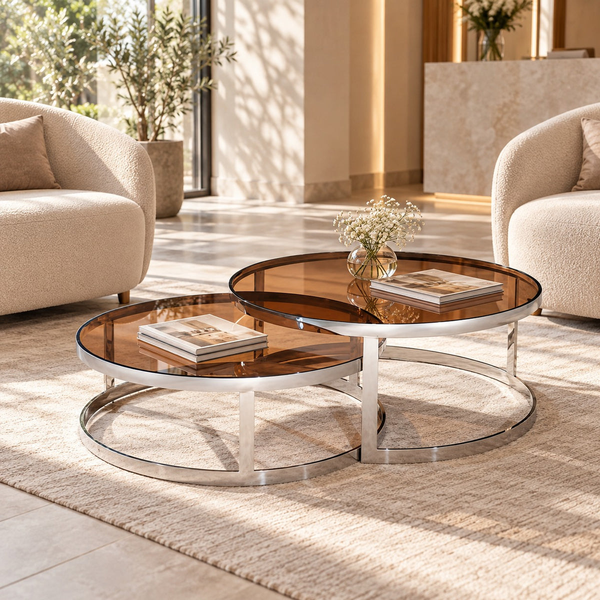 Duo Bronze Nest Coffee Table 使用イメージ