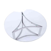 Trefoil Glass Coffee Table