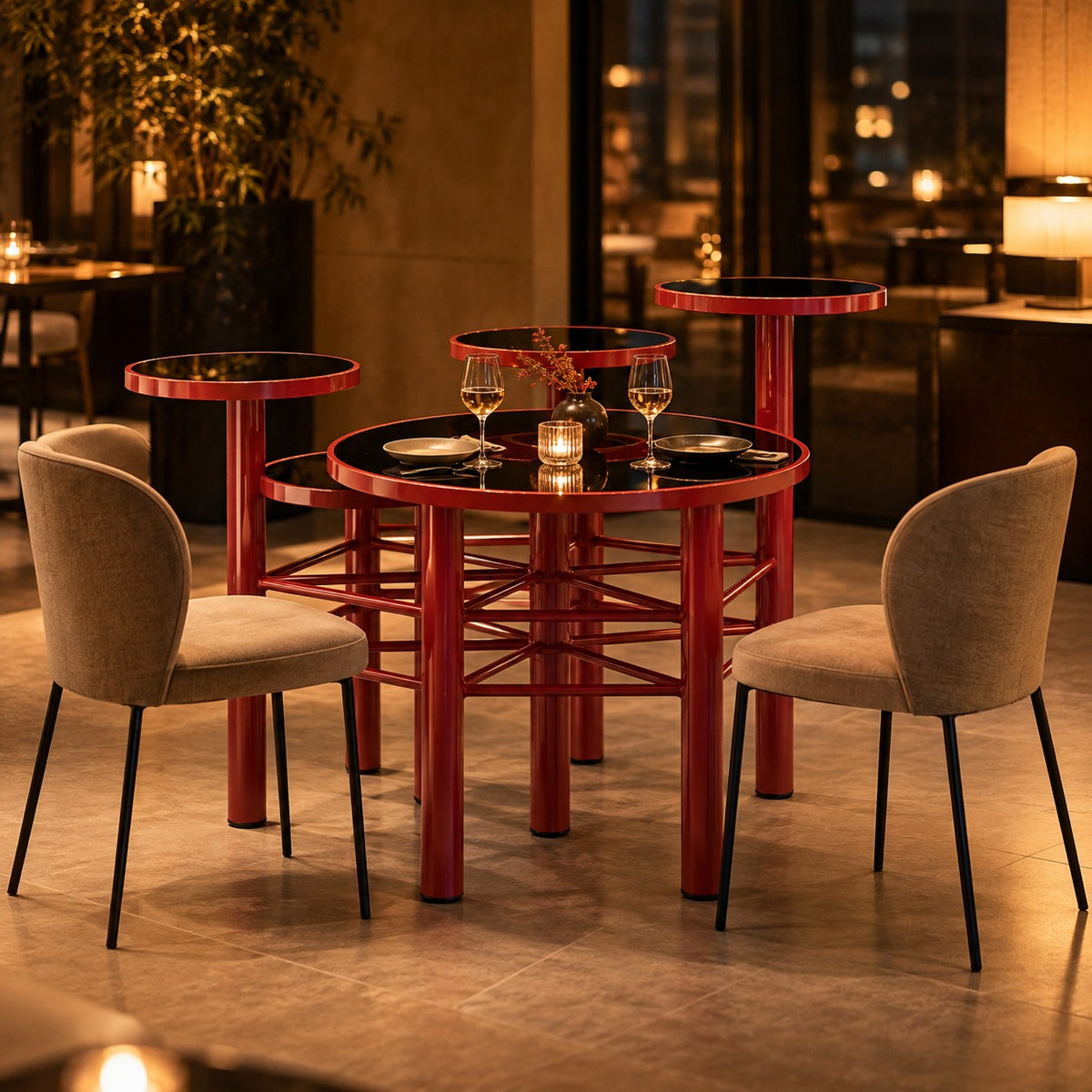 Cluster Pop Table 使用イメージ（飲食店）