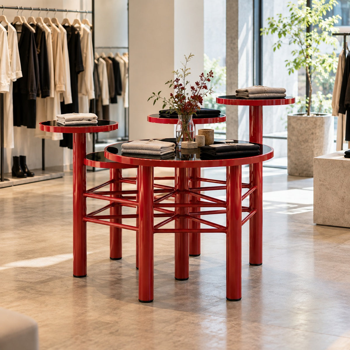 Cluster Pop Table 使用イメージ（アパレル店）