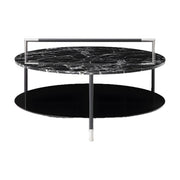 Orbit Marble Two-Tier Coffee Table