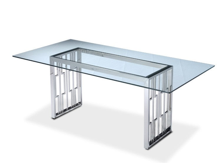 Lattice Glass Dining Table シーン