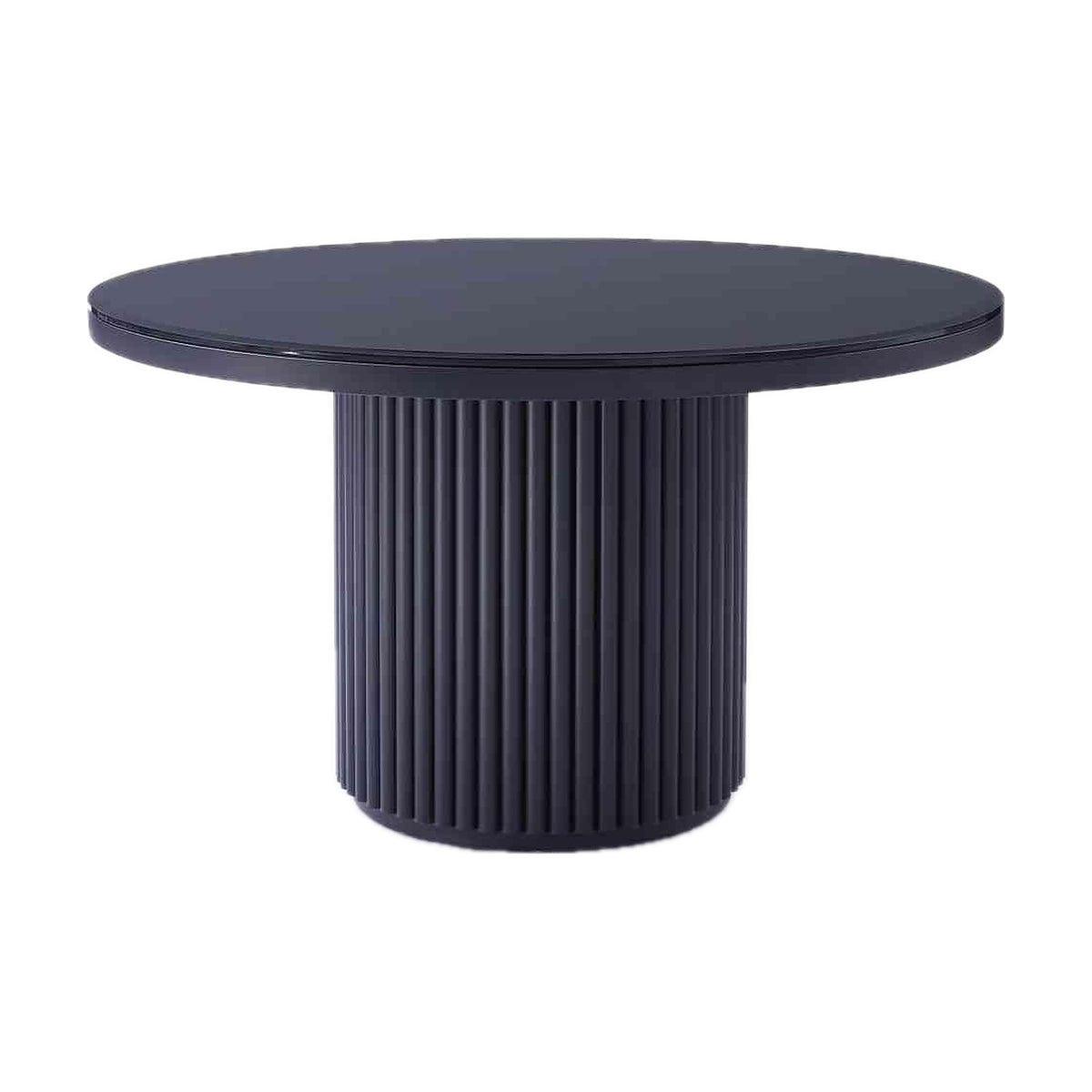 Noir Fluted Round Dining Table