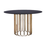 Gold Cage Round Dining Table