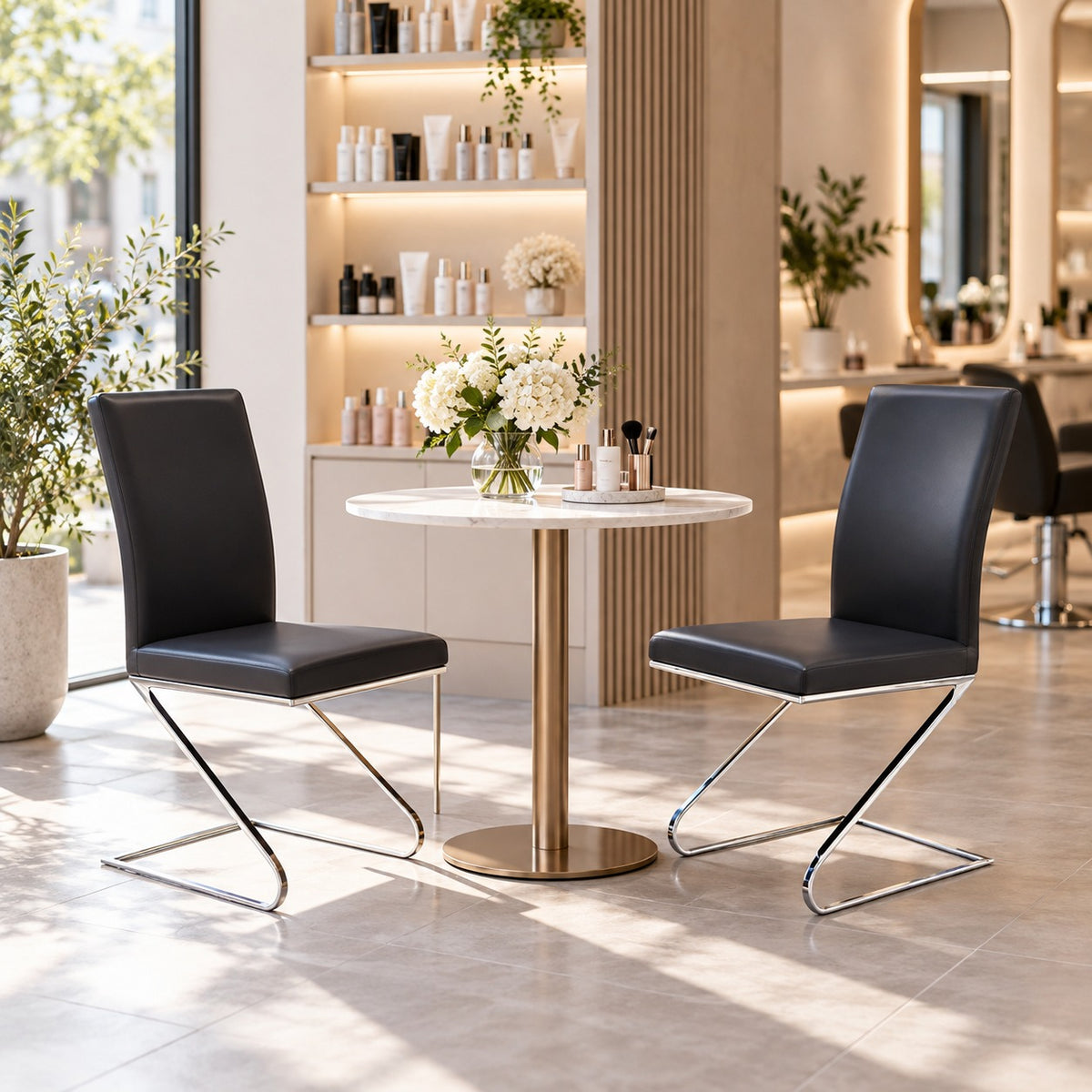 Zeta Dining Chair 使用イメージ（サロン）