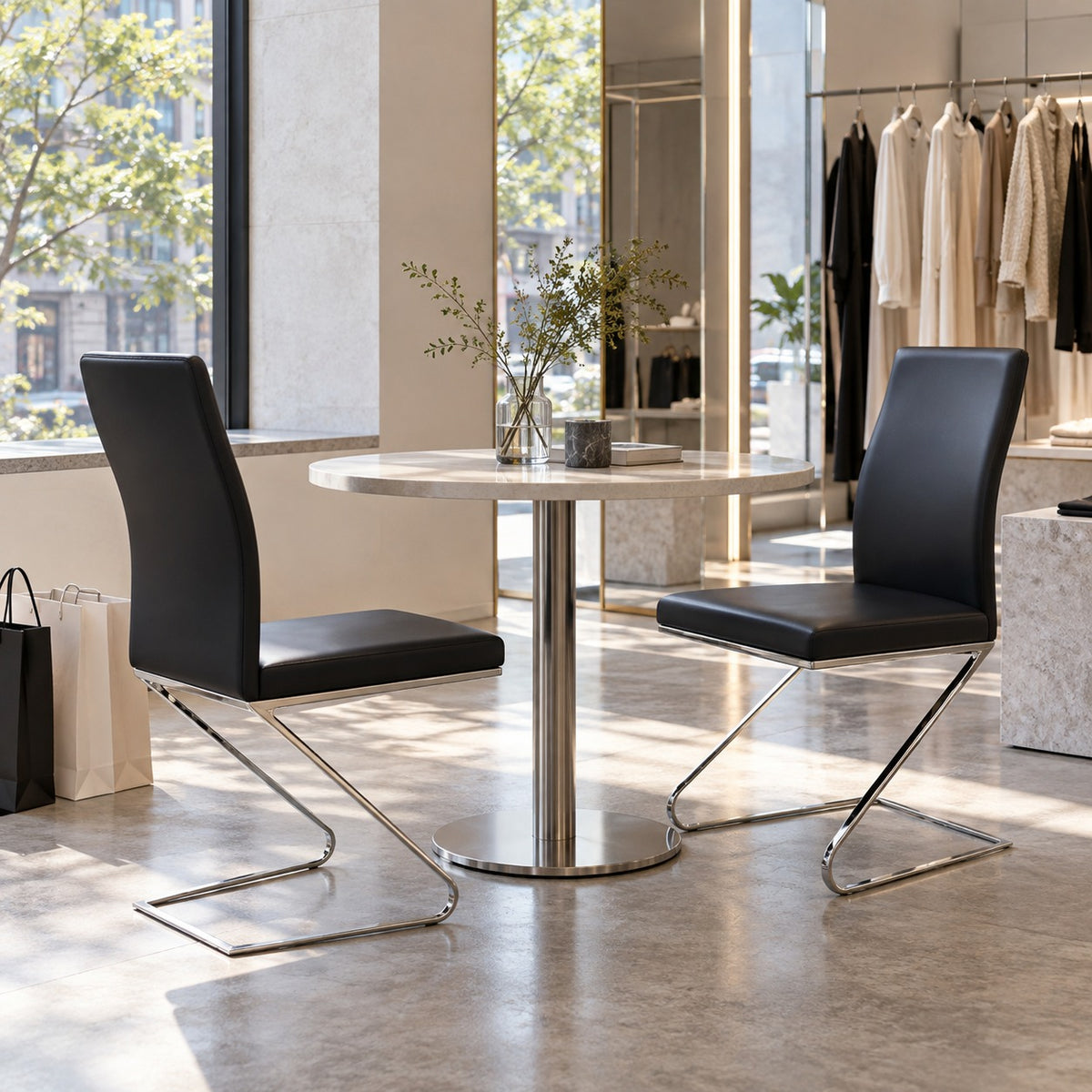 Zeta Dining Chair 使用イメージ（アパレル店）