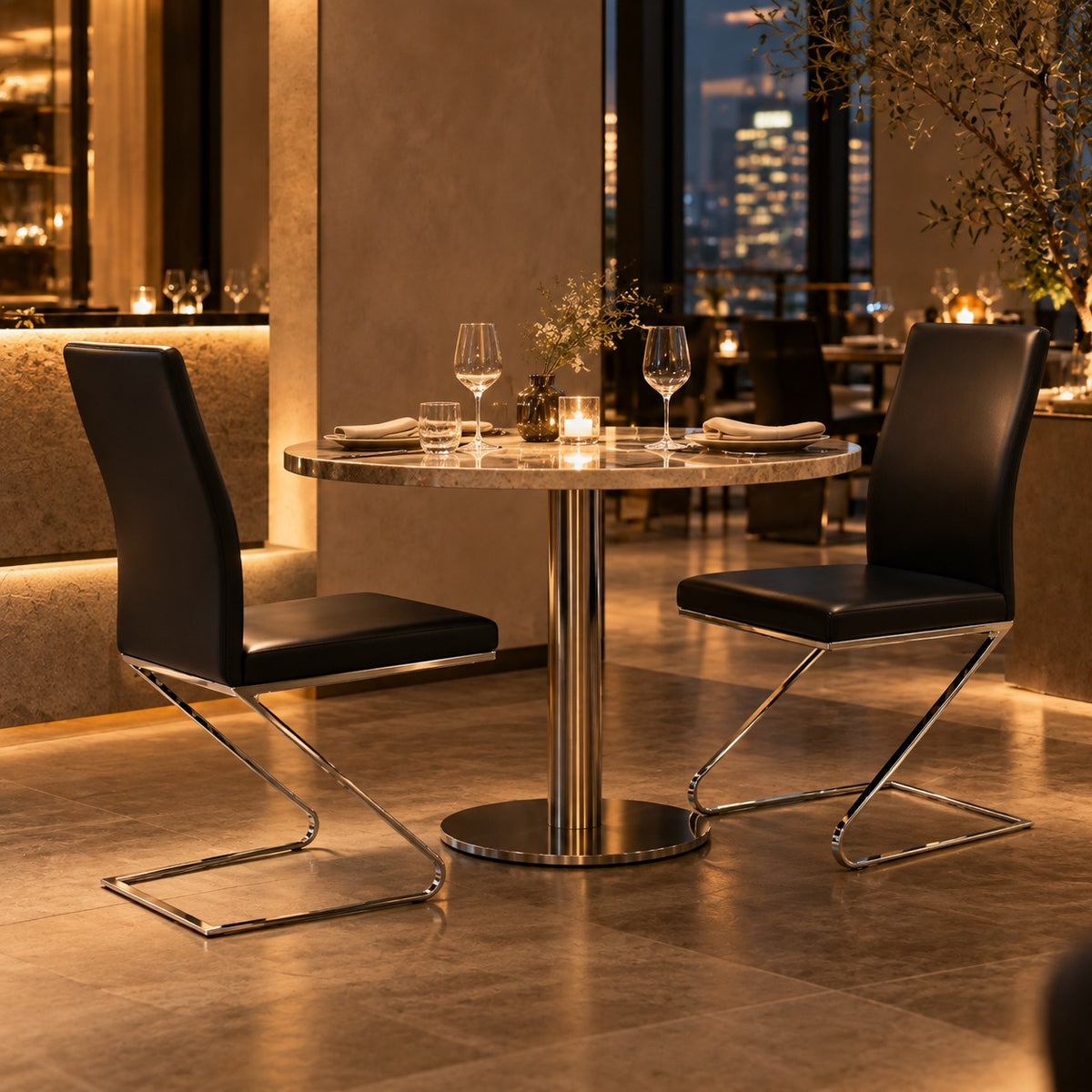 Zeta Dining Chair 使用イメージ（飲食店）