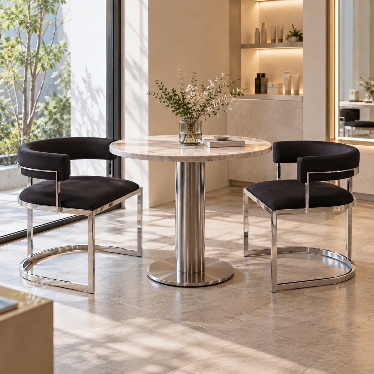 Ring Arm Dining Chair 使用イメージ（サロン）