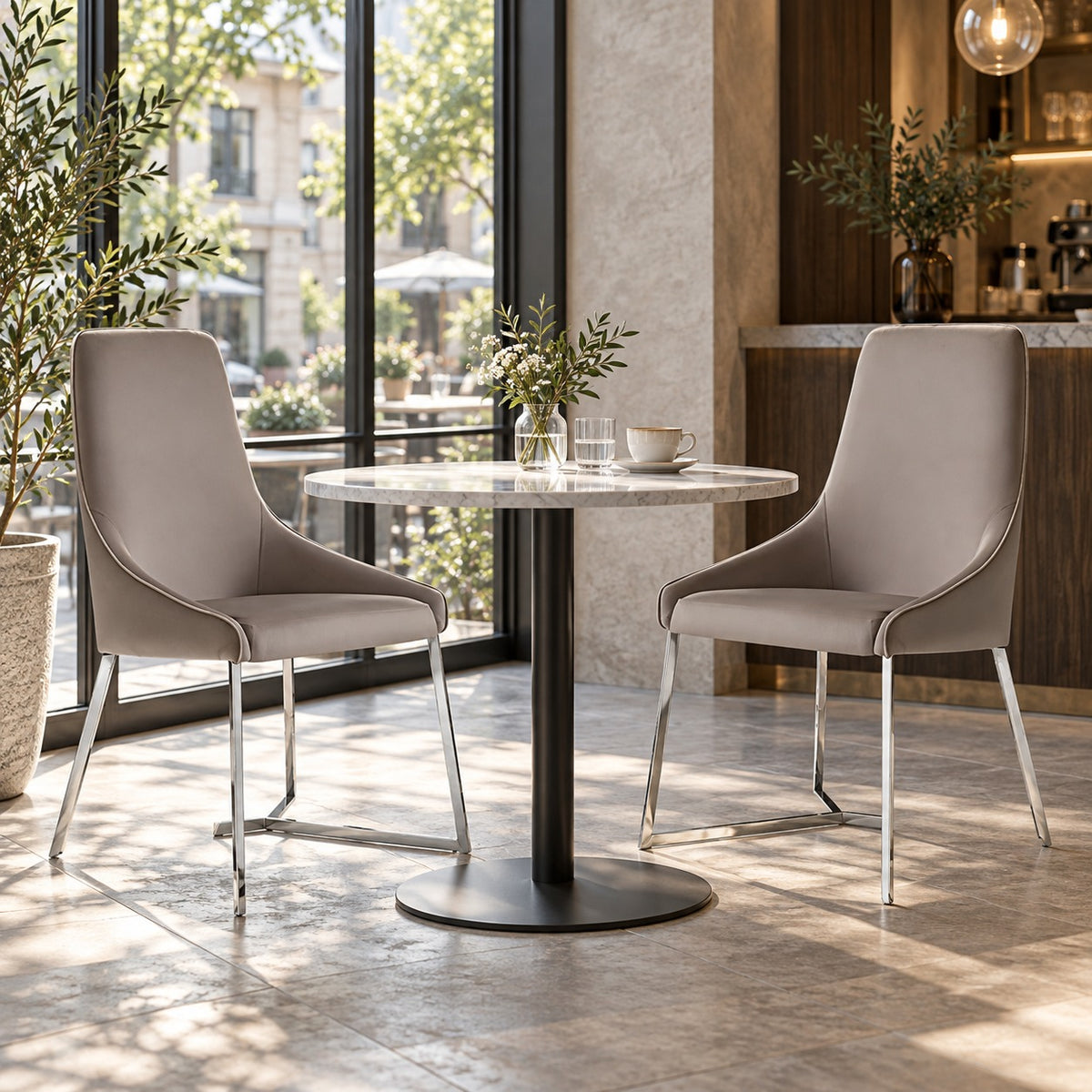 Taper Velvet Dining Chair 使用イメージ