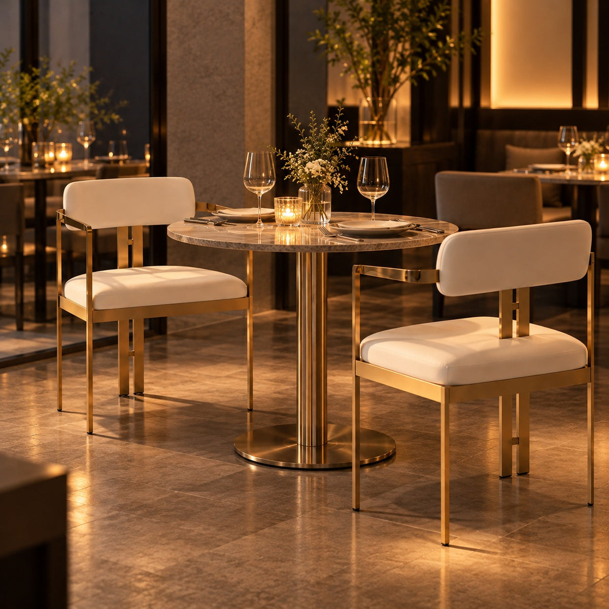 Gold Arc Arm Chair 使用イメージ（飲食店）