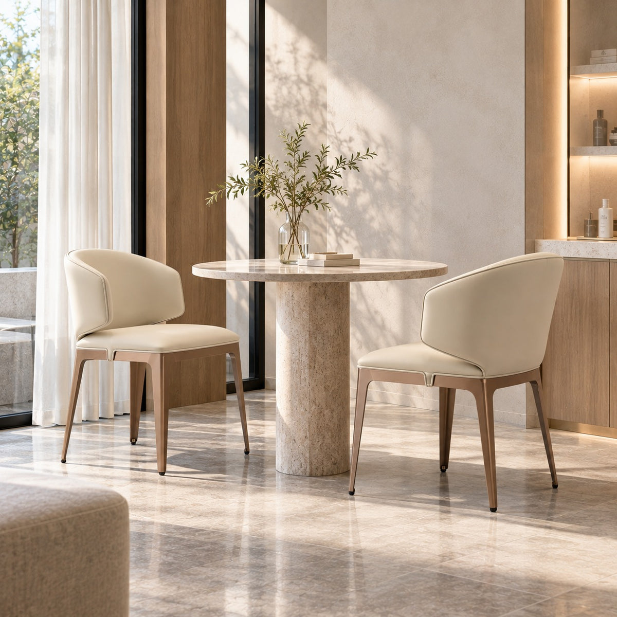 Rose Wrap Dining Chair 使用イメージ（サロン）