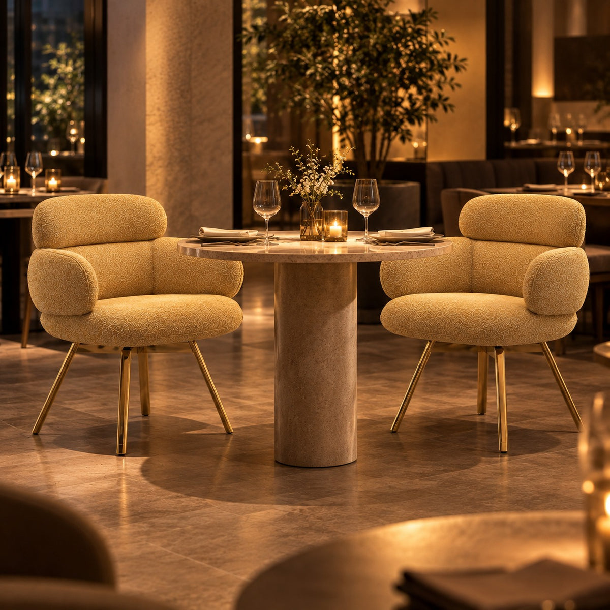 Layer Cushion Chair 使用イメージ（飲食店）