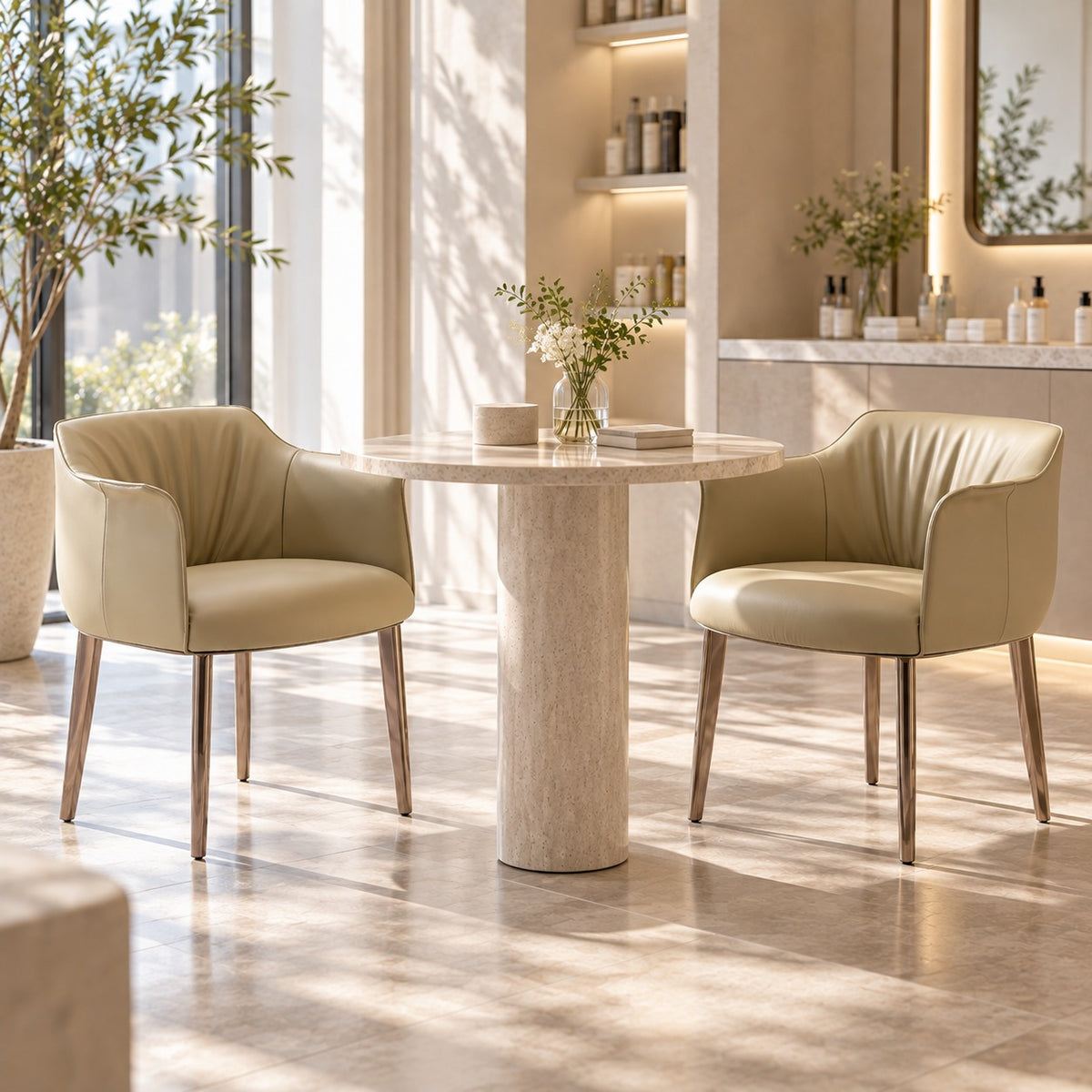 Tub Arm Dining Chair 使用イメージ（サロン）