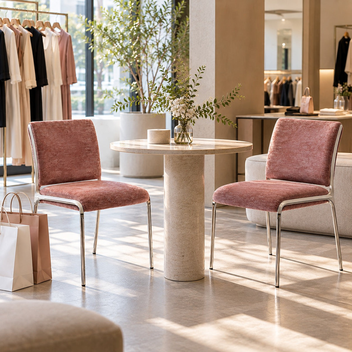 Frame Side Chair 使用イメージ（アパレル店）