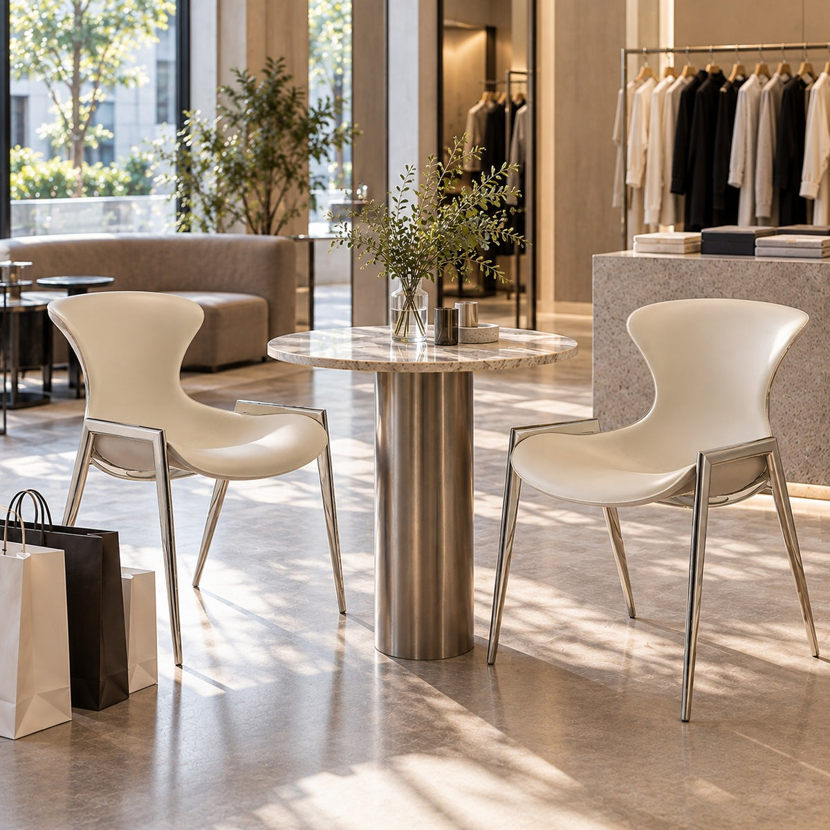 Sculpt Dining Chair 使用イメージ（アパレル店）