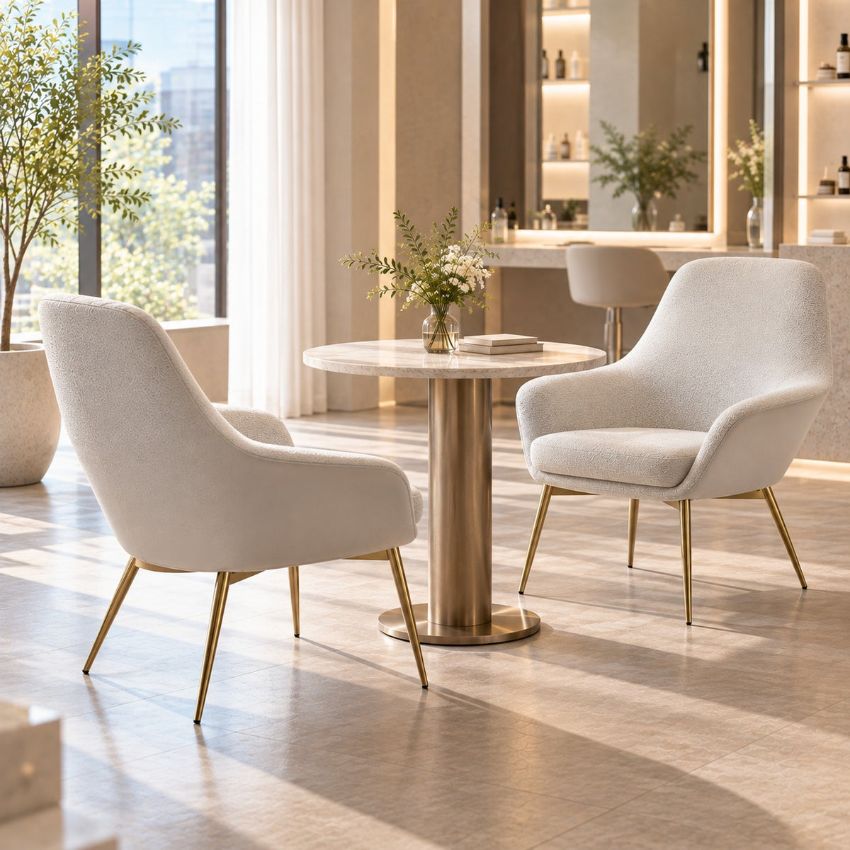 Shell Lounge Chair 使用イメージ（サロン）