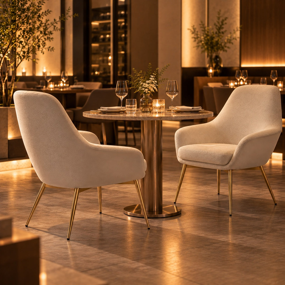 Shell Lounge Chair 使用イメージ（飲食店）