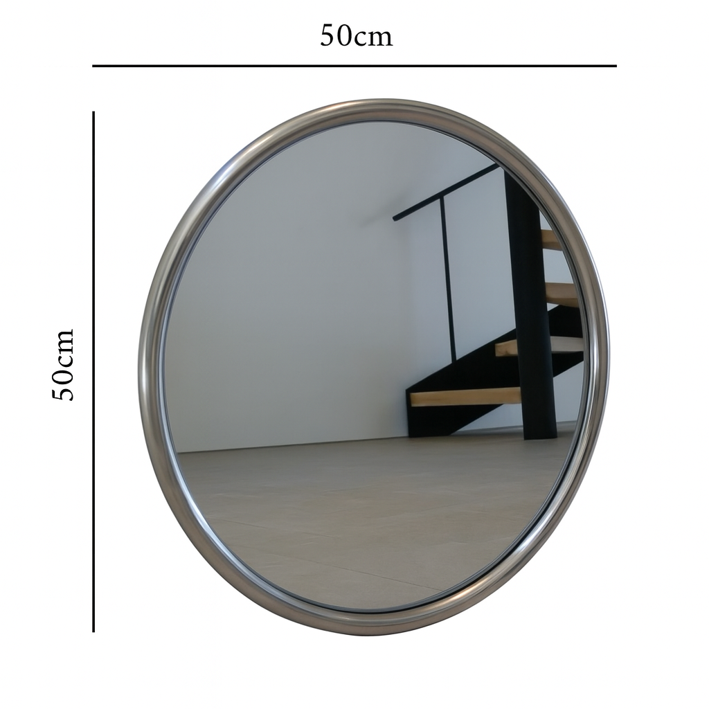Silver Circle Mirror