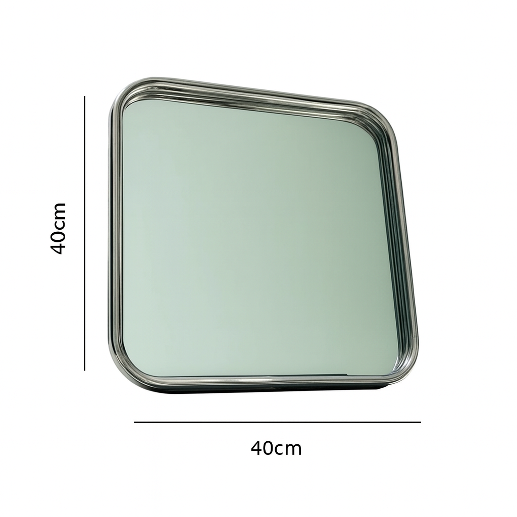 Silver Square Mirror