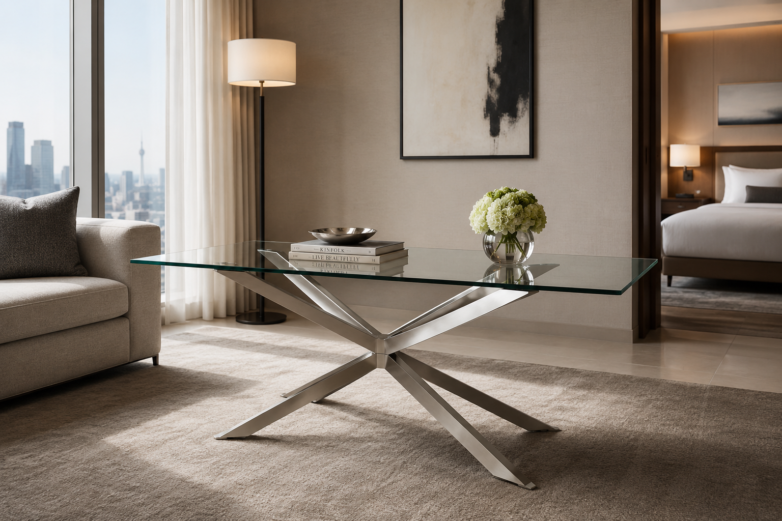 Stellar Glass Dining Table