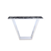 Trapeze Marble Console