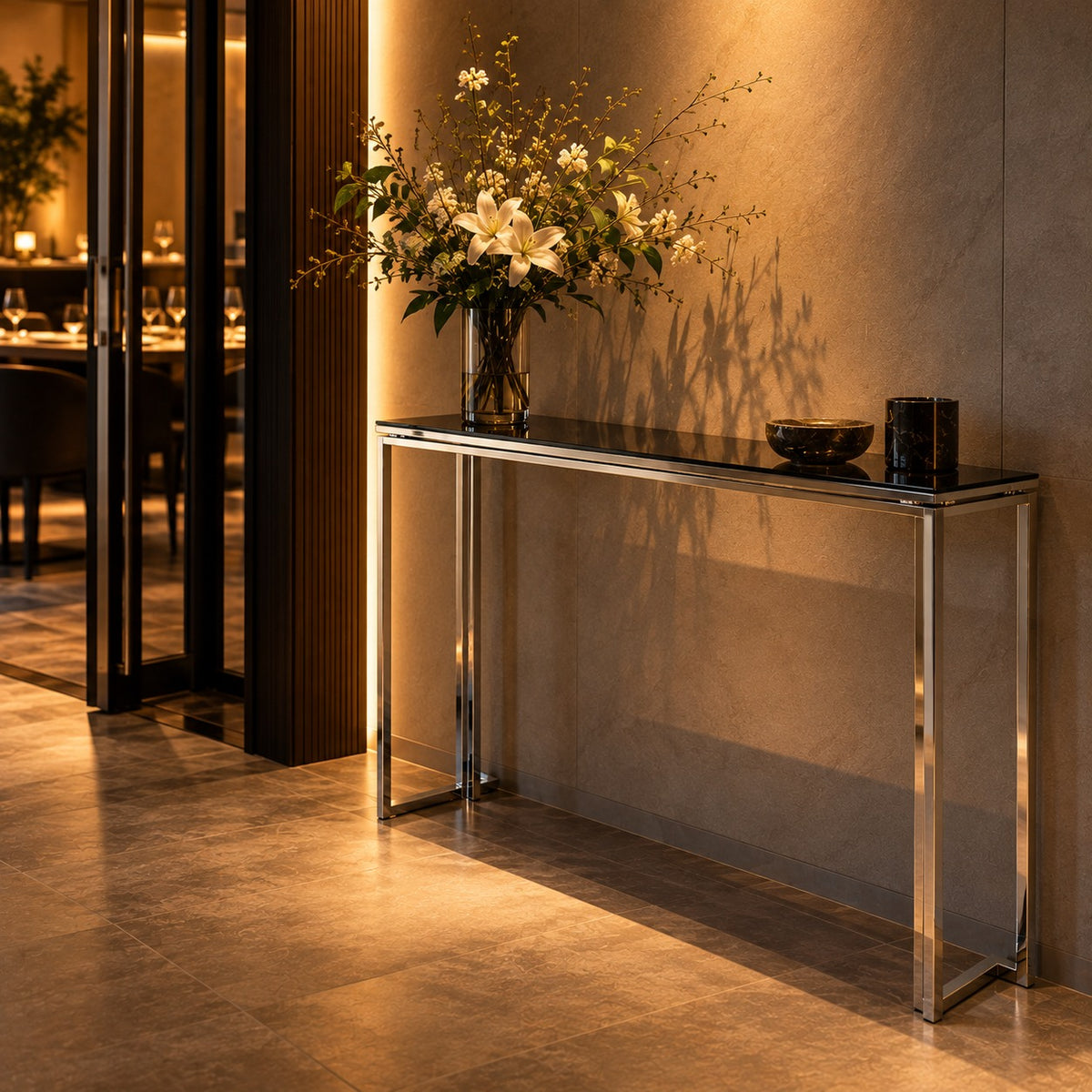Slim Line Console 使用イメージ（飲食店）