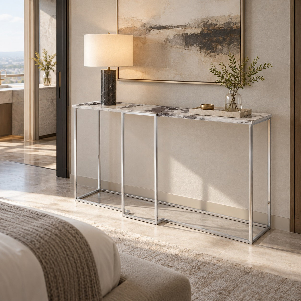 Marble Line Console 使用イメージ（ホテル）