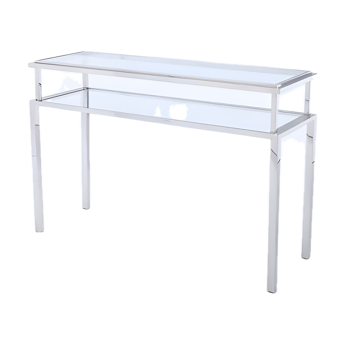 Double Frame Glass Console