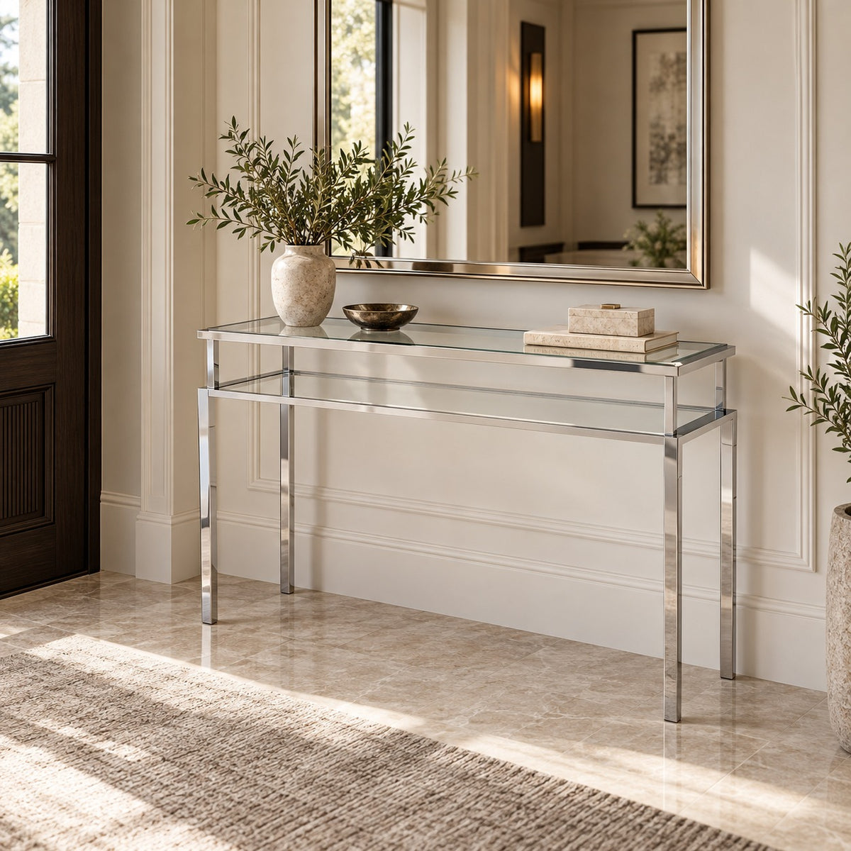 Double Frame Glass Console 使用イメージ