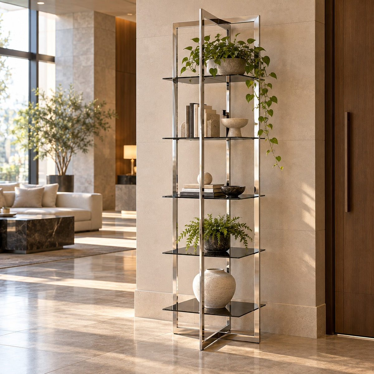 Slim Tower Display 使用イメージ（ホテル）