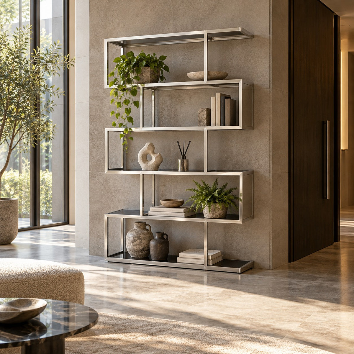 Wide Offset Display Shelf 使用イメージ（ホテル）