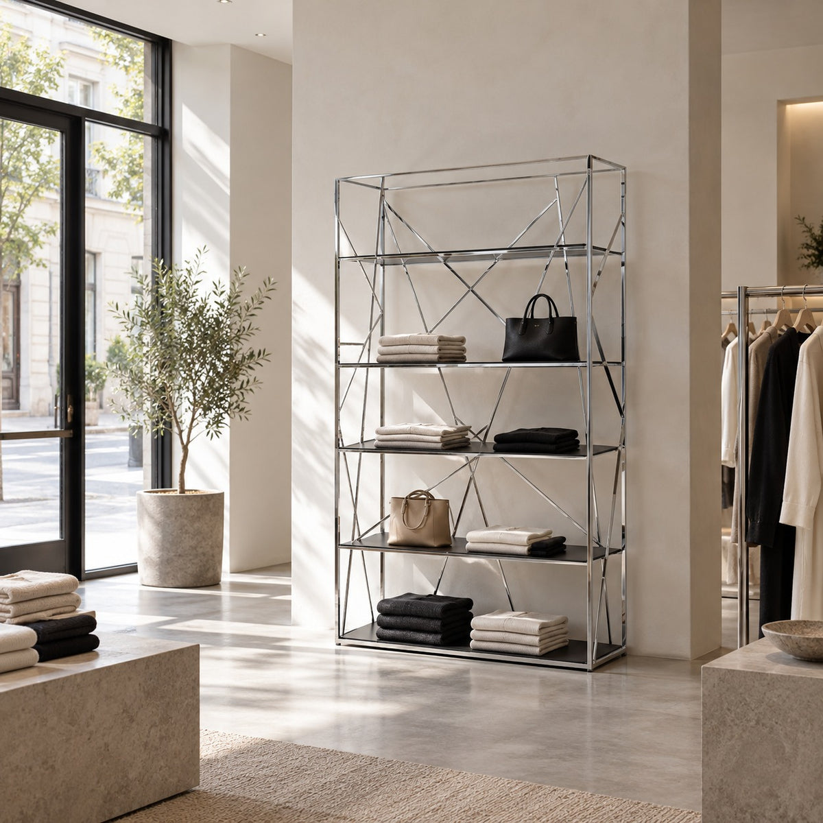 Lattice Display Shelf 使用イメージ