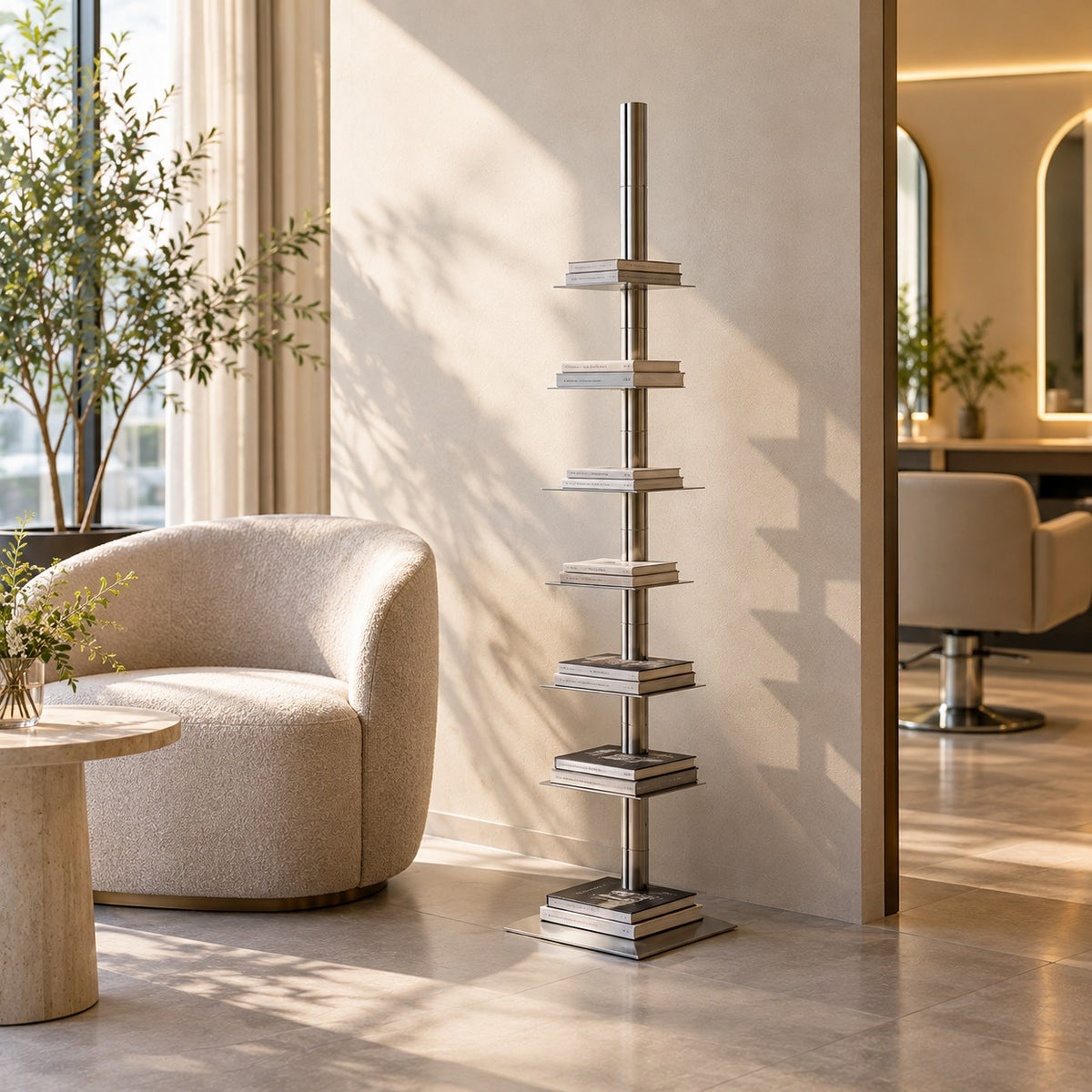 Spine Book Tower 使用イメージ（サロン）