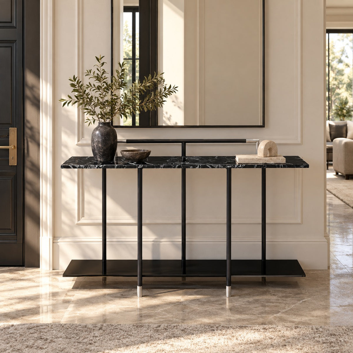 Noir Marble Deck Console 使用イメージ