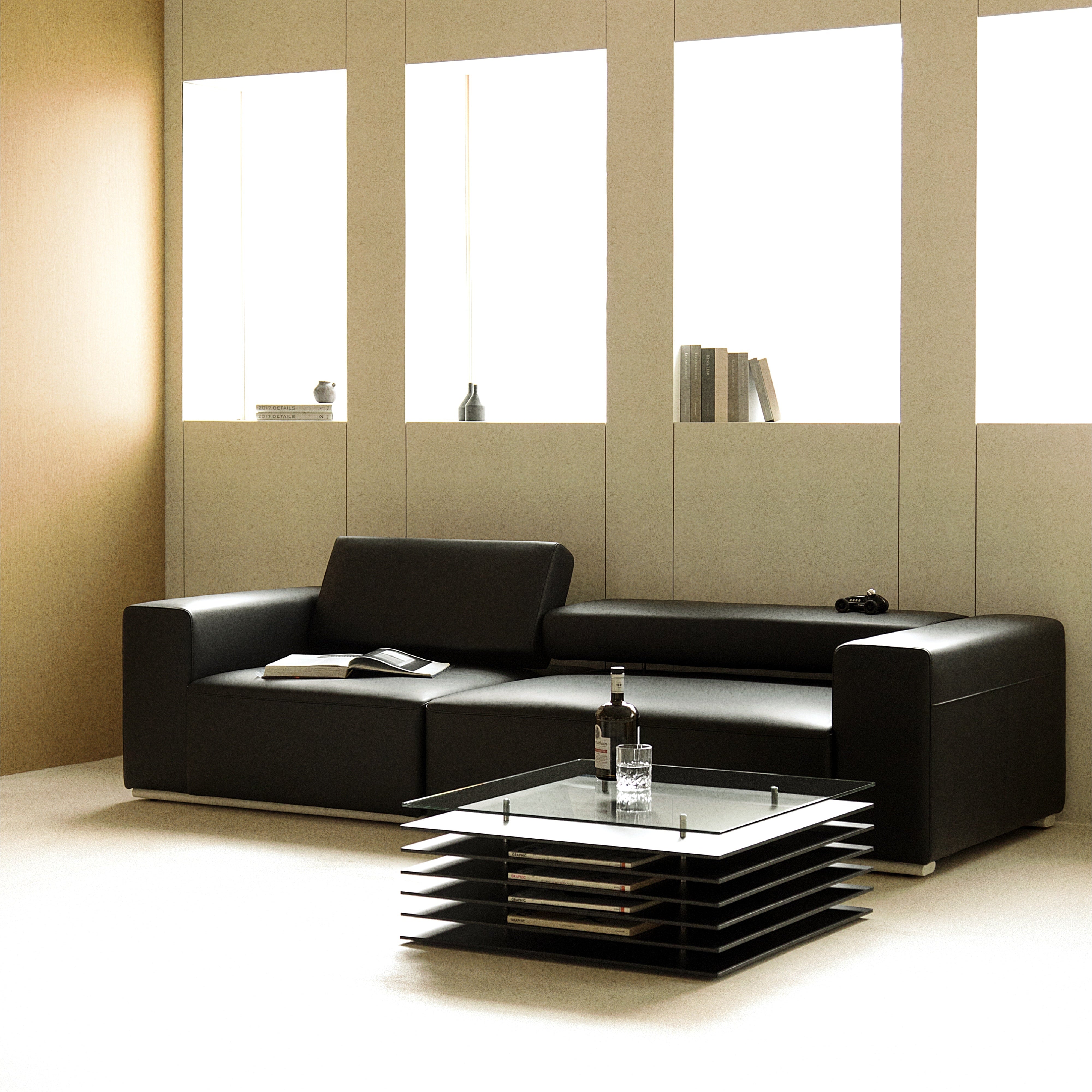 Lay Sofa - Leather