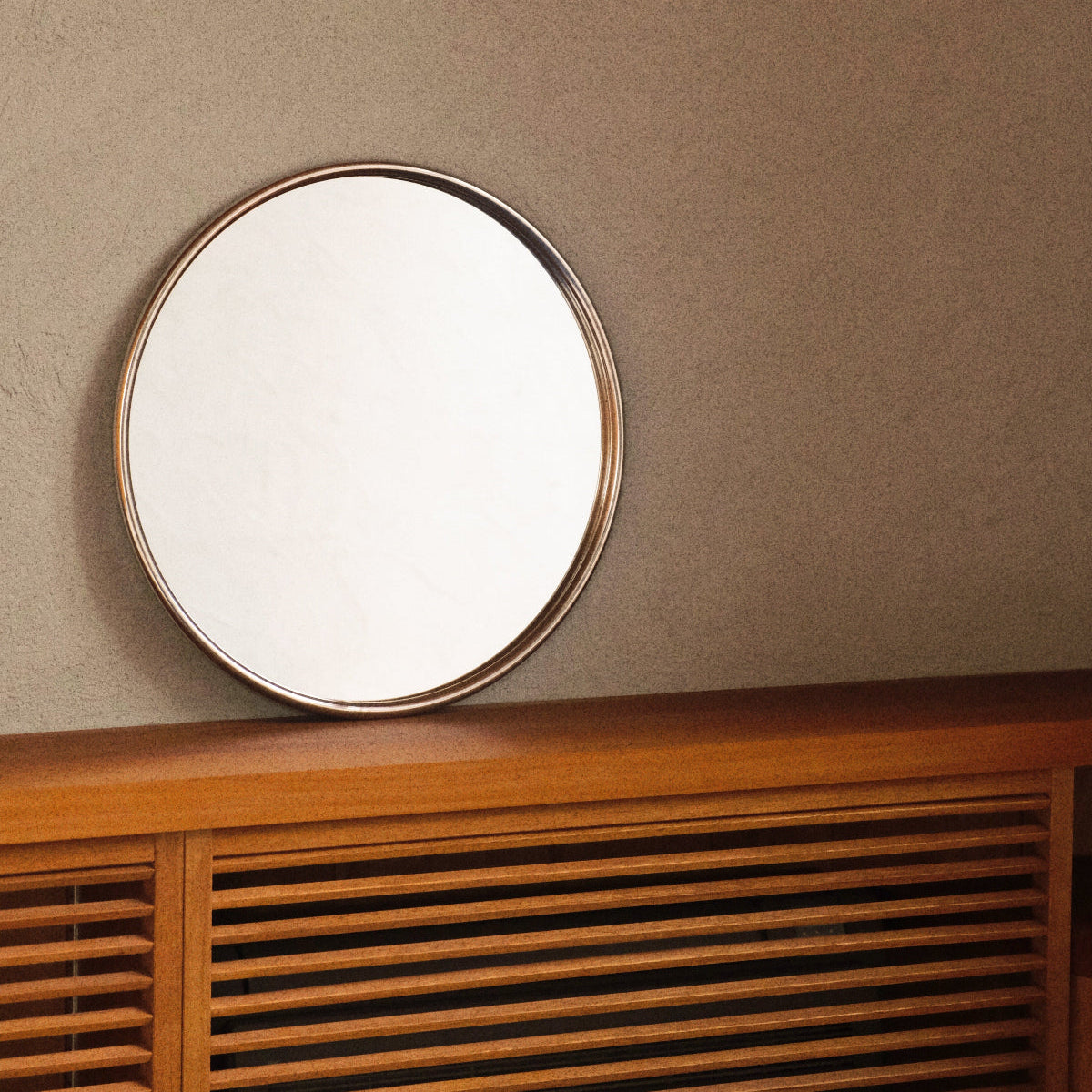 Silver Circle Mirror